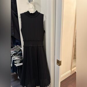 Smock waist accordian dress